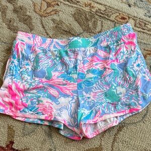Lilly Pulitzer Pink and Blue Athletic Shorts